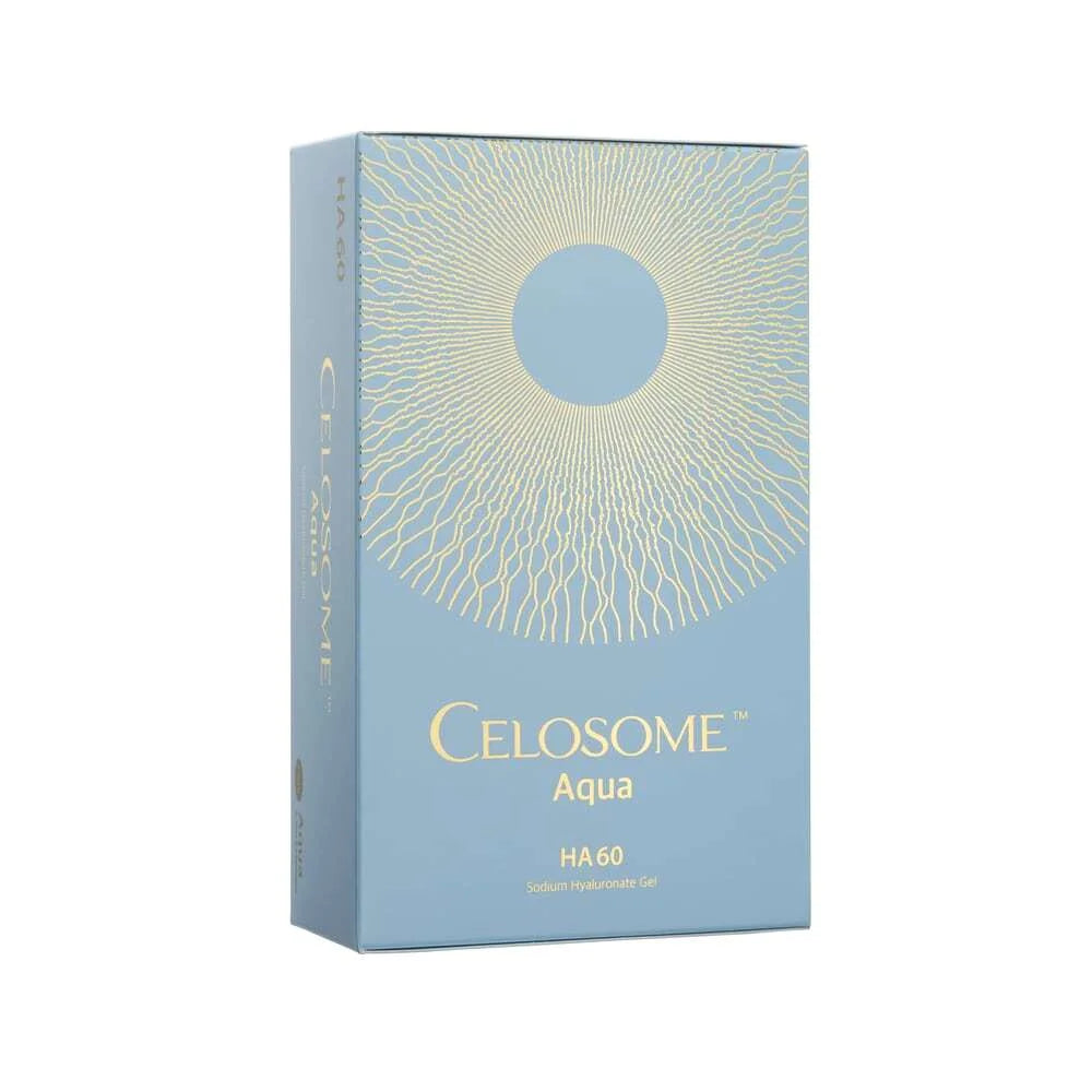 Celosome Aqua packaging on a white background