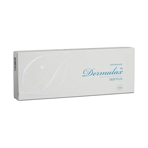Box of Dermalax Deep Plus on a white background