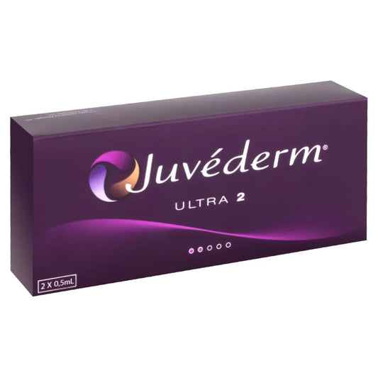 Juvederm Ultra 2 packaging on a white background