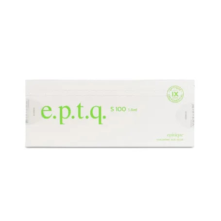 White box with e.p.t.q. s100 filler on a white background