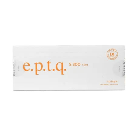 White box with e.p.t.q. s300 filler on a white background