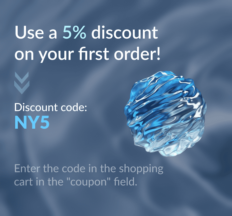Use a 5% discount on your first order. Discount code: NY5